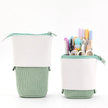 Corduroy Retractable Pencil Case – Cute Round Pouch in 5 Colours (1PC or 2PCS)