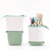 Corduroy Retractable Pencil Case – Cute Round Pouch in 5 Colours (1PC or 2PCS)