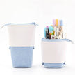 Corduroy Retractable Pencil Case – Cute Round Pouch in 5 Colours (1PC or 2PCS)