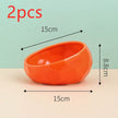 Ceramic Cat Bowl with Angled Mouth – Single & Set Options