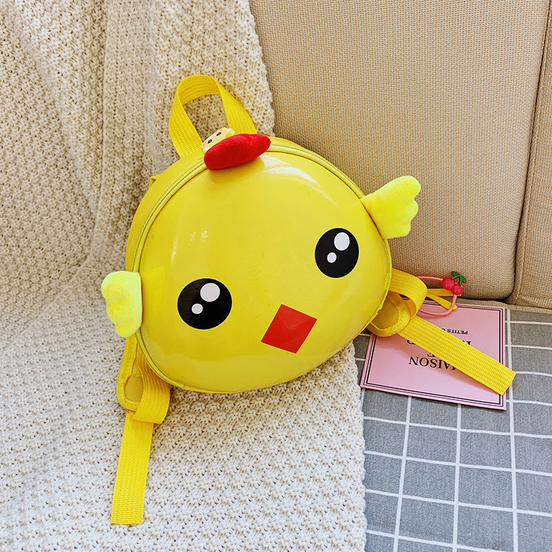 Cartoon Animal 3D Eggshell Kids Backpack – Cute School Bag for Children (Green, Orange, Pink & More)