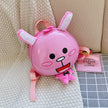 Cartoon Animal 3D Eggshell Kids Backpack – Cute School Bag for Children (Green, Orange, Pink & More)