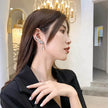 925 Silver Needle Angel Wings Personalized Ear Bone Clip Diamond Zircon Ear Row