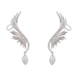 925 Silver Needle Angel Wings Personalized Ear Bone Clip Diamond Zircon Ear Row
