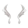 925 Silver Needle Angel Wings Personalized Ear Bone Clip Diamond Zircon Ear Row