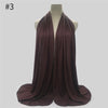 170x60cm Fashion Jersey Hijab Scarf Long Muslim Shawl