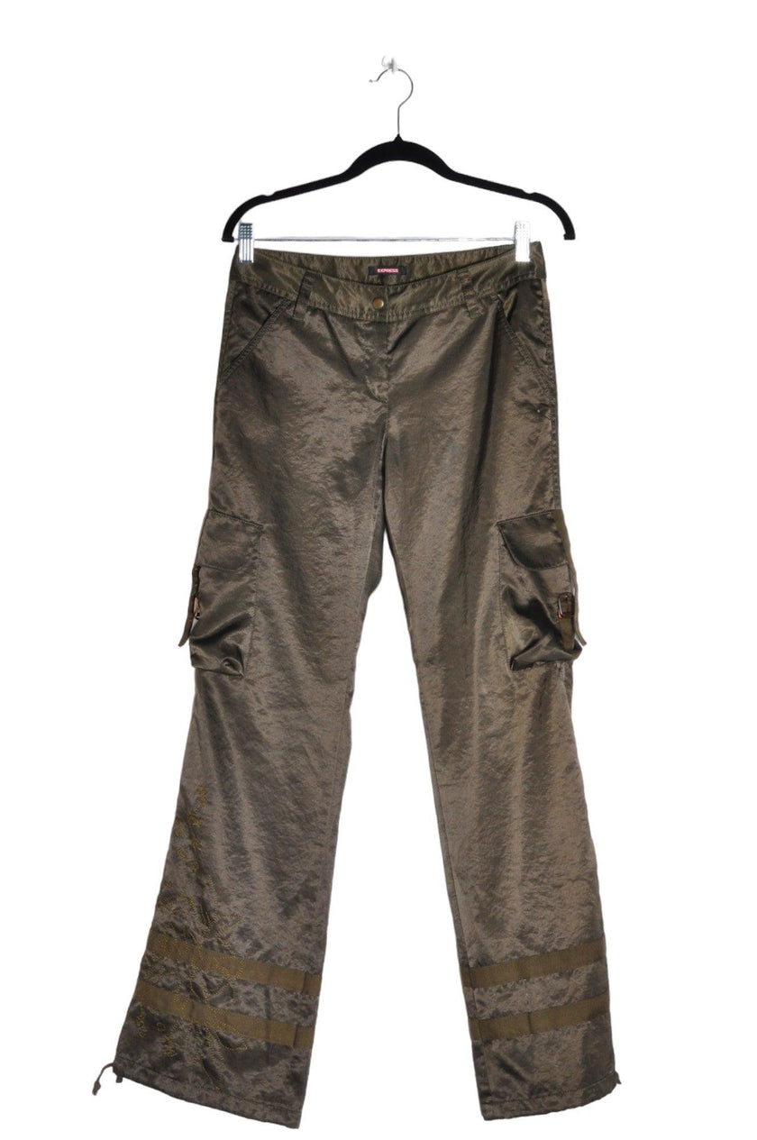 EXPRESS Women Cargo Pants Regular fit in Green - 2