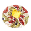 Pattern Satin Linned Bounce Hair Bonnet