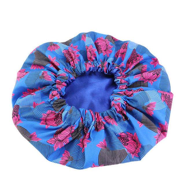 Pattern Satin Linned Bounce Hair Bonnet