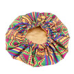 Pattern Satin Linned Bounce Hair Bonnet