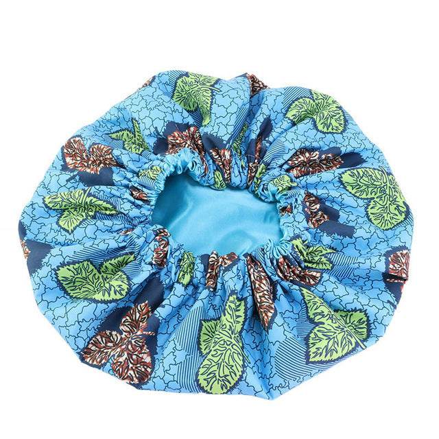 Pattern Satin Linned Bounce Hair Bonnet