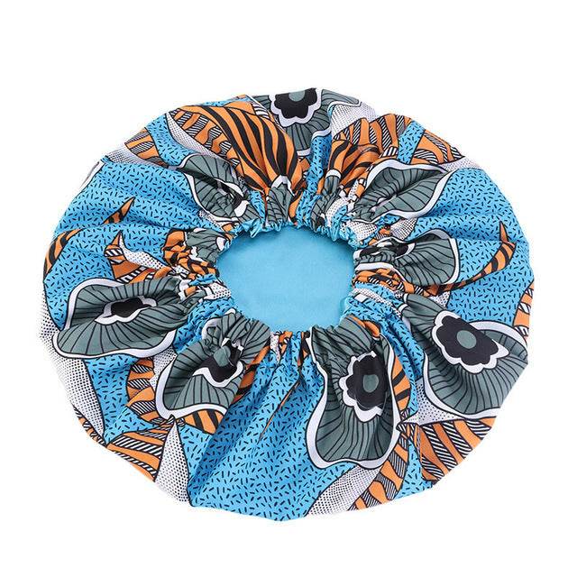Pattern Satin Linned Bounce Hair Bonnet