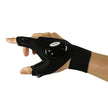 LED Outdoor Flashlight Fishing Half Finger Sports Lighted Gloves