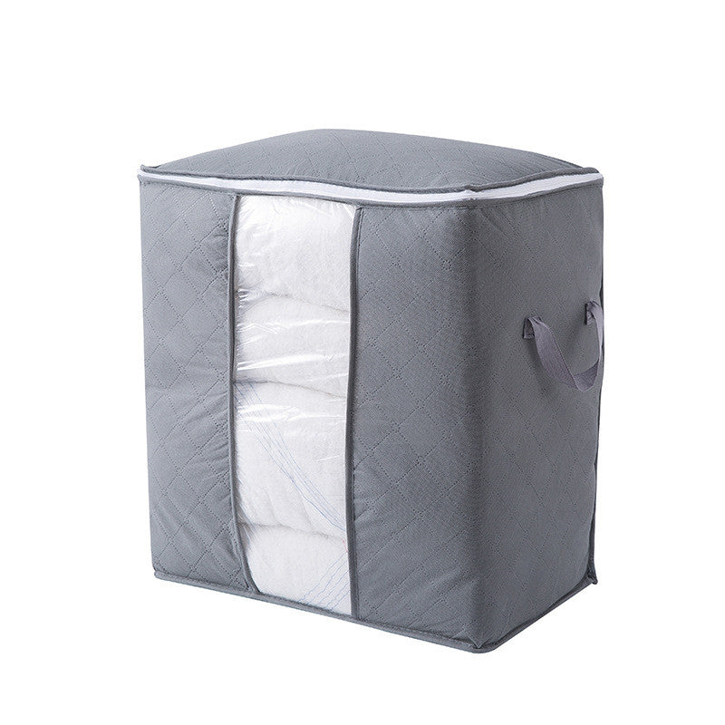 Non-Woven Fabric Clothing and Quilt Storage Bag, 28x40x45cm, Indoor Organiser, Blue and Green