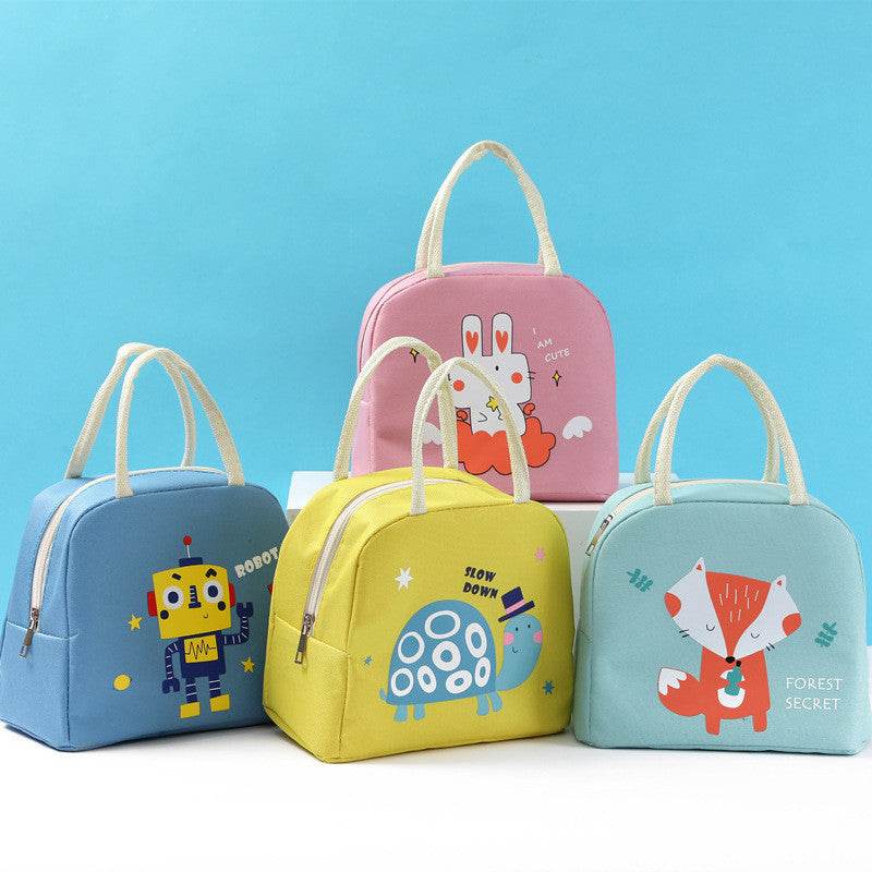 Girls Oxford Cloth Insulated Cartoon Lunch Bag for kids