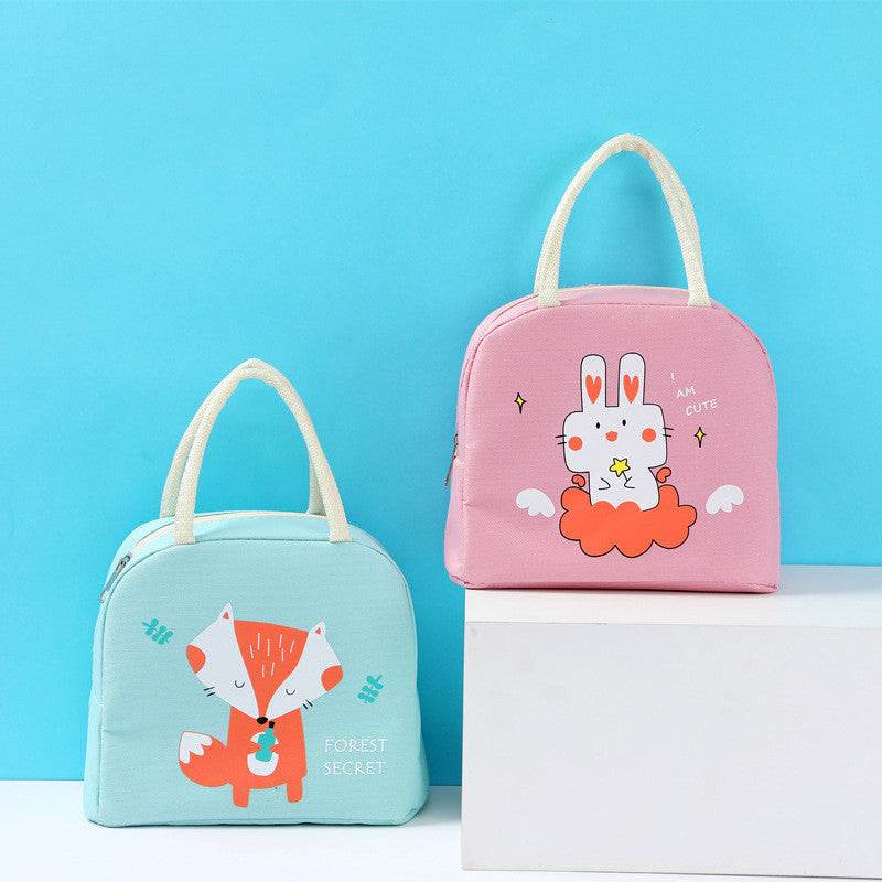 Girls Oxford Cloth Insulated Cartoon Lunch Bag for kids