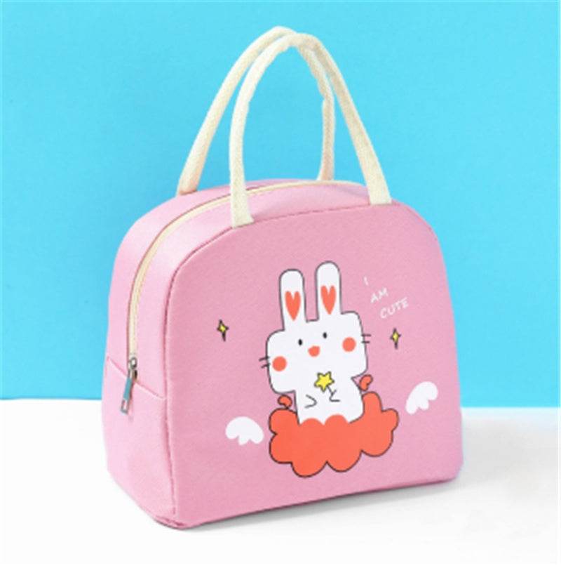 Girls Oxford Cloth Insulated Cartoon Lunch Bag for kids