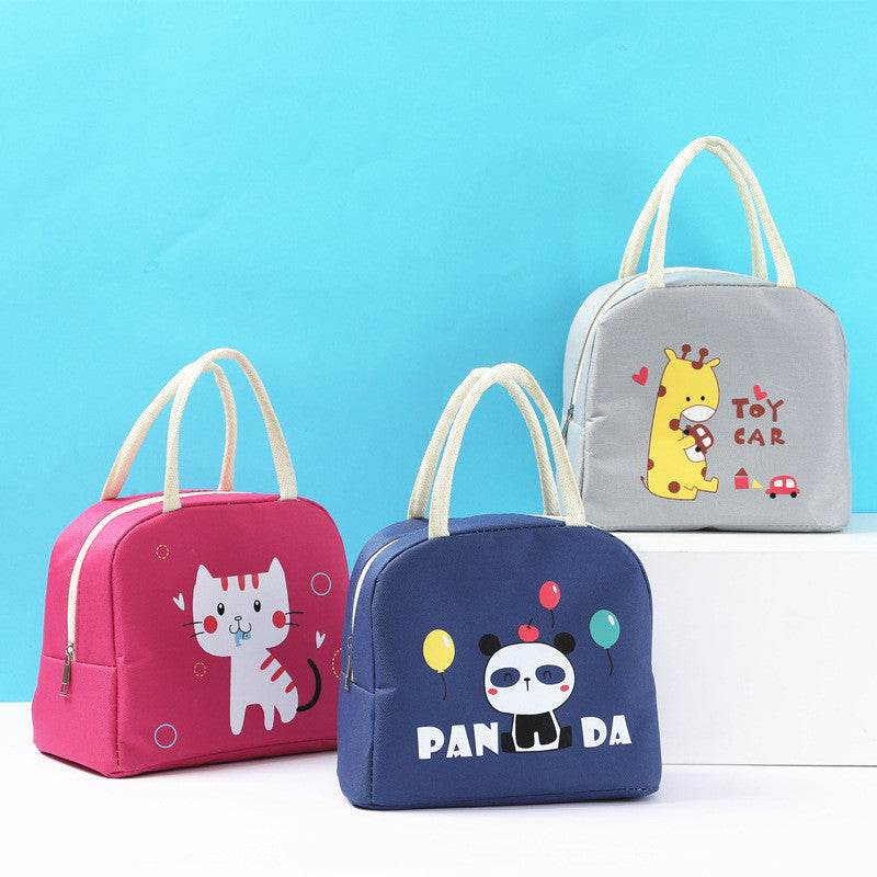 Girls Oxford Cloth Insulated Cartoon Lunch Bag for kids