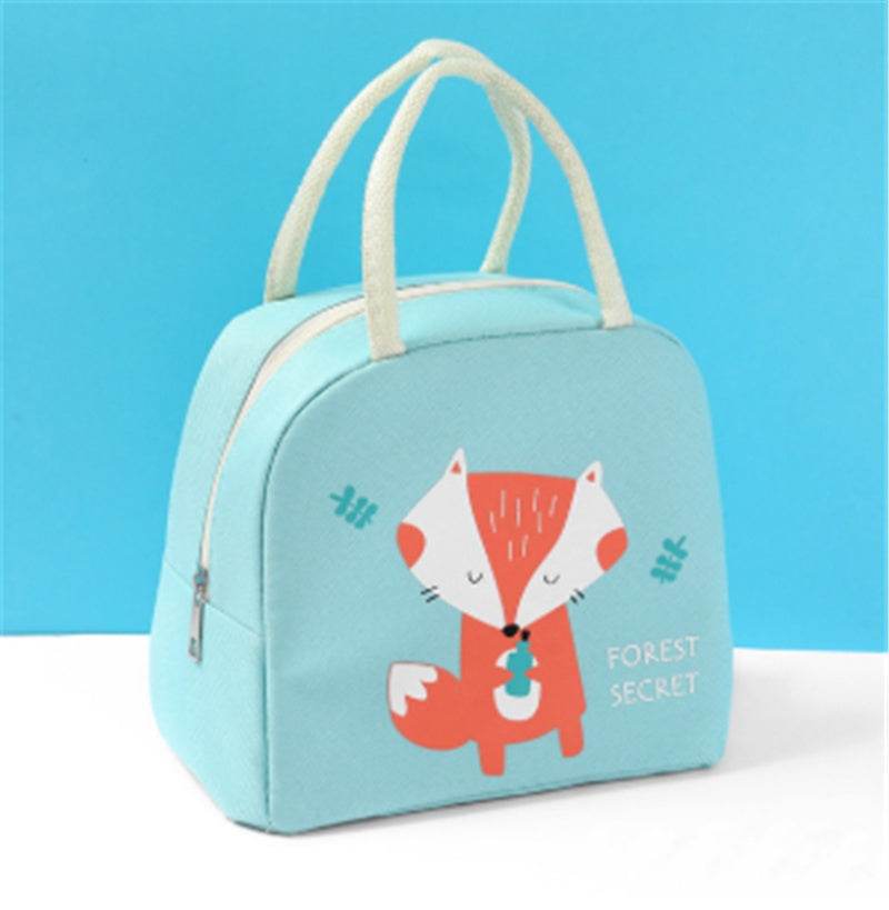 Girls Oxford Cloth Insulated Cartoon Lunch Bag for kids