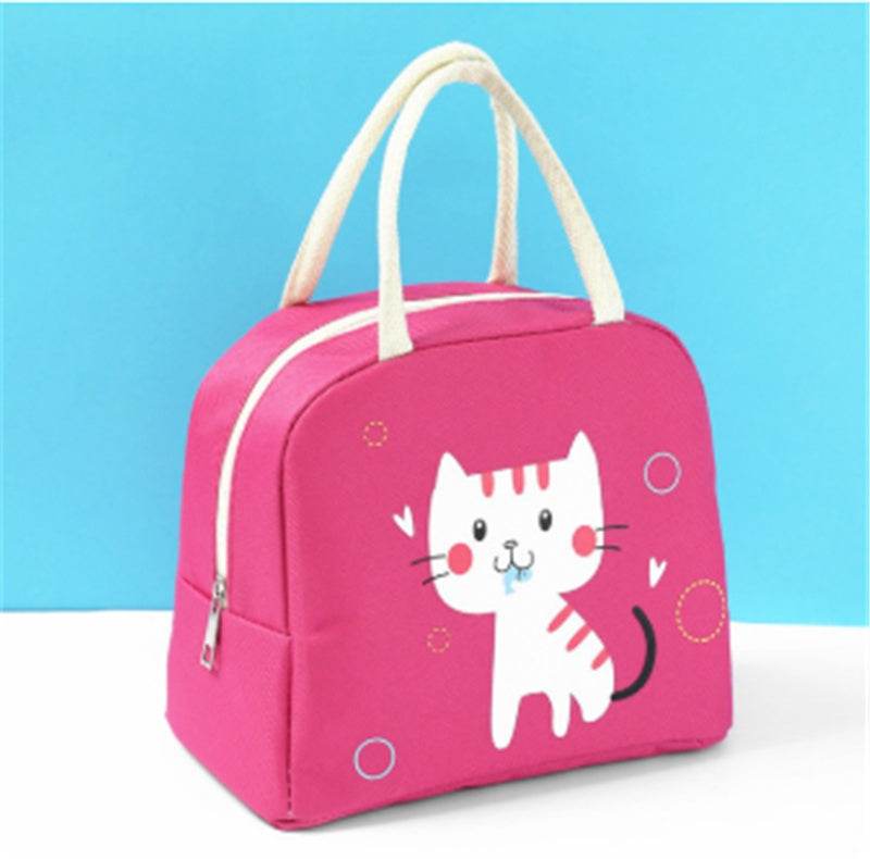 Girls Oxford Cloth Insulated Cartoon Lunch Bag for kids