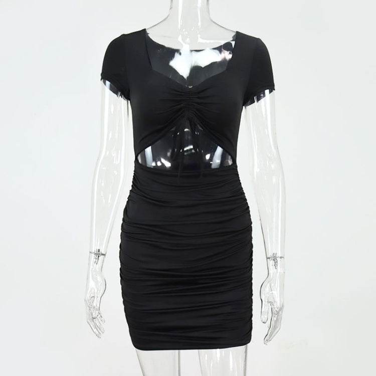 Ladies Bodycon Mini dress Open belly Club Party Dress