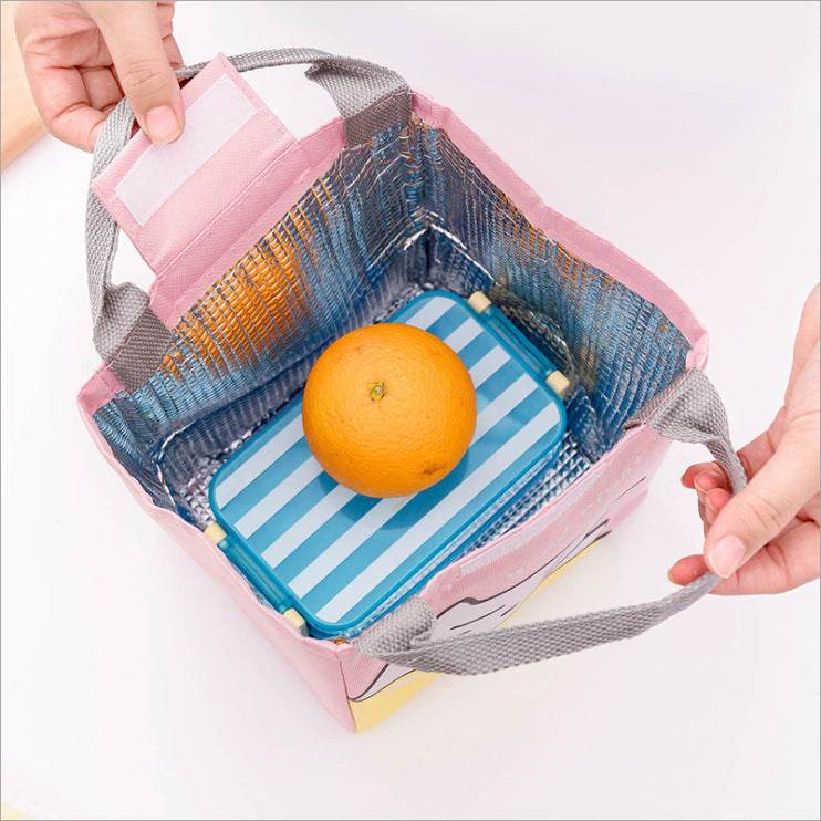 Kids Cartoon Canvas Lunch Bag