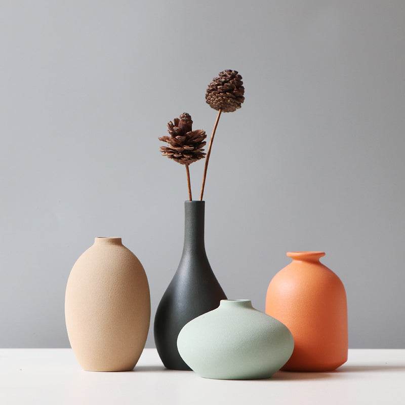 Ceramic Flower Vase Living Room TV Cabinet Flower Stand