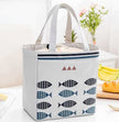 Insulated Lunch Bag – Thermal Storage Bag for Picnic, Work & Travel (Blue & Grey)