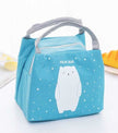 Insulated Lunch Bag – Thermal Storage Bag for Picnic, Work & Travel (Blue & Grey)