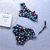 Baby Girls Polka Dot Tankini Swimsuit Set – Nylon Two-Piece Swimwear for Kids Ages 2–7