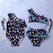 Baby Girls Polka Dot Tankini Swimsuit Set – Nylon Two-Piece Swimwear for Kids Ages 2–7