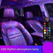 Car Atmosphere Light In-car USB Charging Colorful decoration light