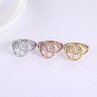 Retro Hollow Design Tree Of Life Dress Ring Unisex