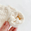 Girl Baby Knitted Hollow Waist Girdle Long Sleeves Harpy Dress Triangle Baby girl Casual wear