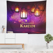 Colorful Lantern Living Room Bedroom Ramadan Tapestry Eid Mubarak Wall Carpet Mural