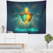 Colorful Lantern Living Room Bedroom Ramadan Tapestry Eid Mubarak Wall Carpet Mural