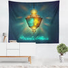 Colorful Lantern Living Room Bedroom Ramadan Tapestry Eid Mubarak Wall Carpet Mural