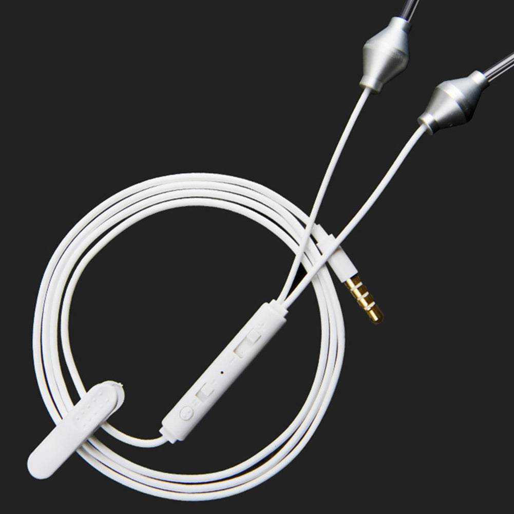 Mobile Phone Health Earphones With Microphone Bilateral in-ear Air Duct Health Non-hazardous Earphones
