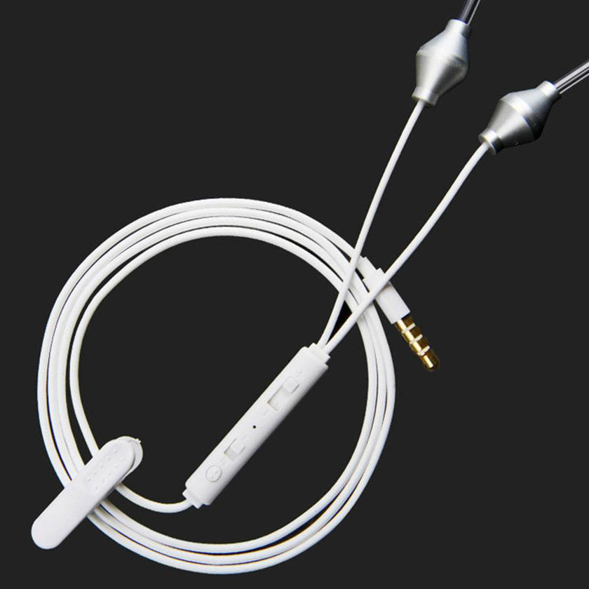 Mobile Phone Health Earphones With Microphone Bilateral in-ear Air Duct Health Non-hazardous Earphones
