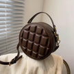 Pu Chocolate One-shoulder Diagonal Bag