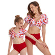 Mommy and Me Matching Bikini Swimwear | Puff Sleeve Mother Daughter Swimsuit Canada