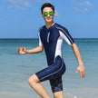 Men's One-Piece Short Sleeve Surf Suit | Nylon Sports Wetsuit Canada | L-5XL