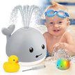 Baby Cute LED Light spray water whale bath toy