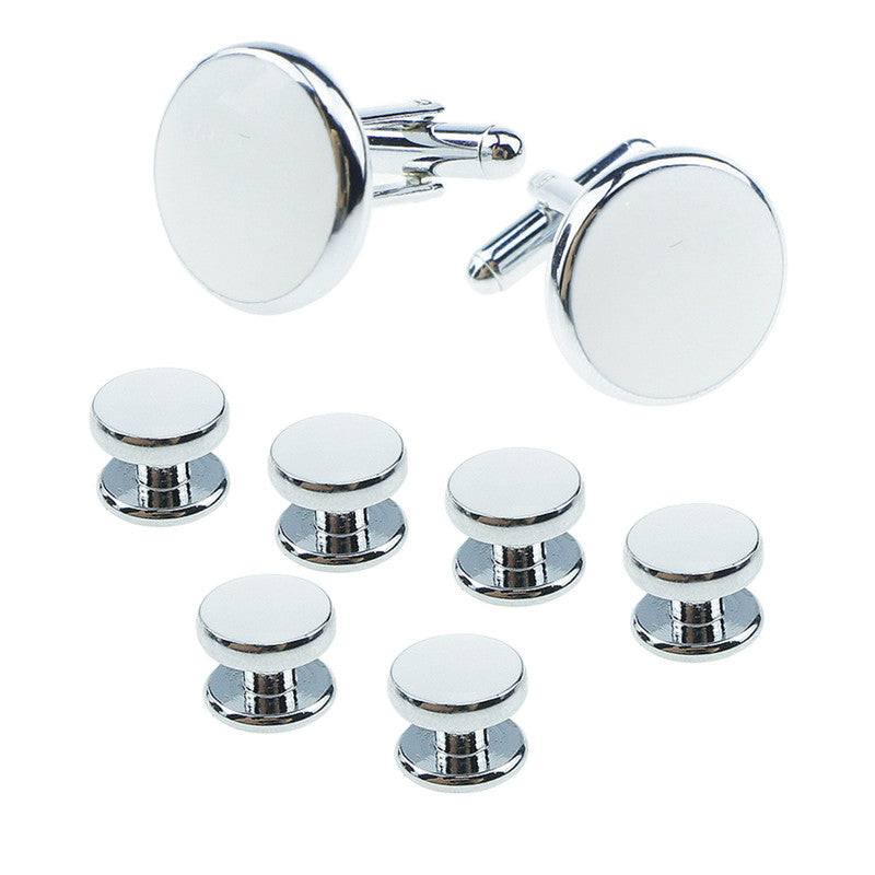 Men's Round Oil Drip Enamel Cufflinks – Copper French Shirt Cufflinks in 4 Colors | Canada & USA