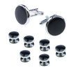 Men's Round Oil Drip Enamel Cufflinks – Copper French Shirt Cufflinks in 4 Colors | Canada & USA