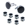 Men's Round Oil Drip Enamel Cufflinks – Copper French Shirt Cufflinks in 4 Colors | Canada & USA