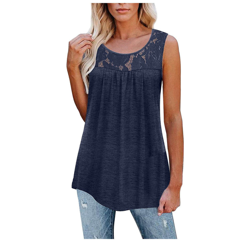 Casual Plus Size 5XL Lace Tops Summer loose  top