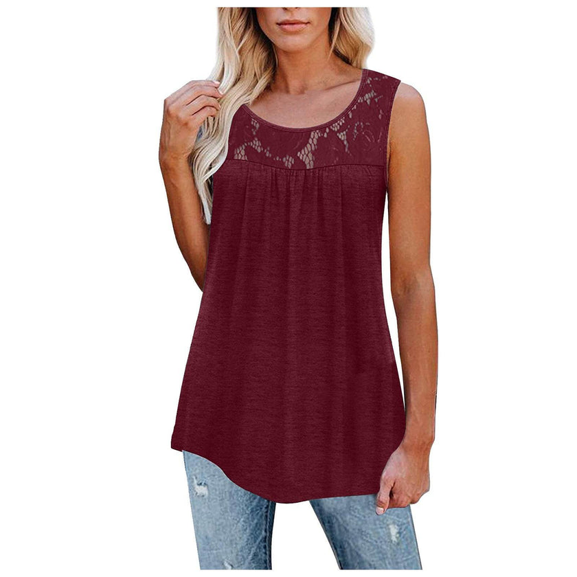 Casual Plus Size 5XL Lace Tops Summer loose  top