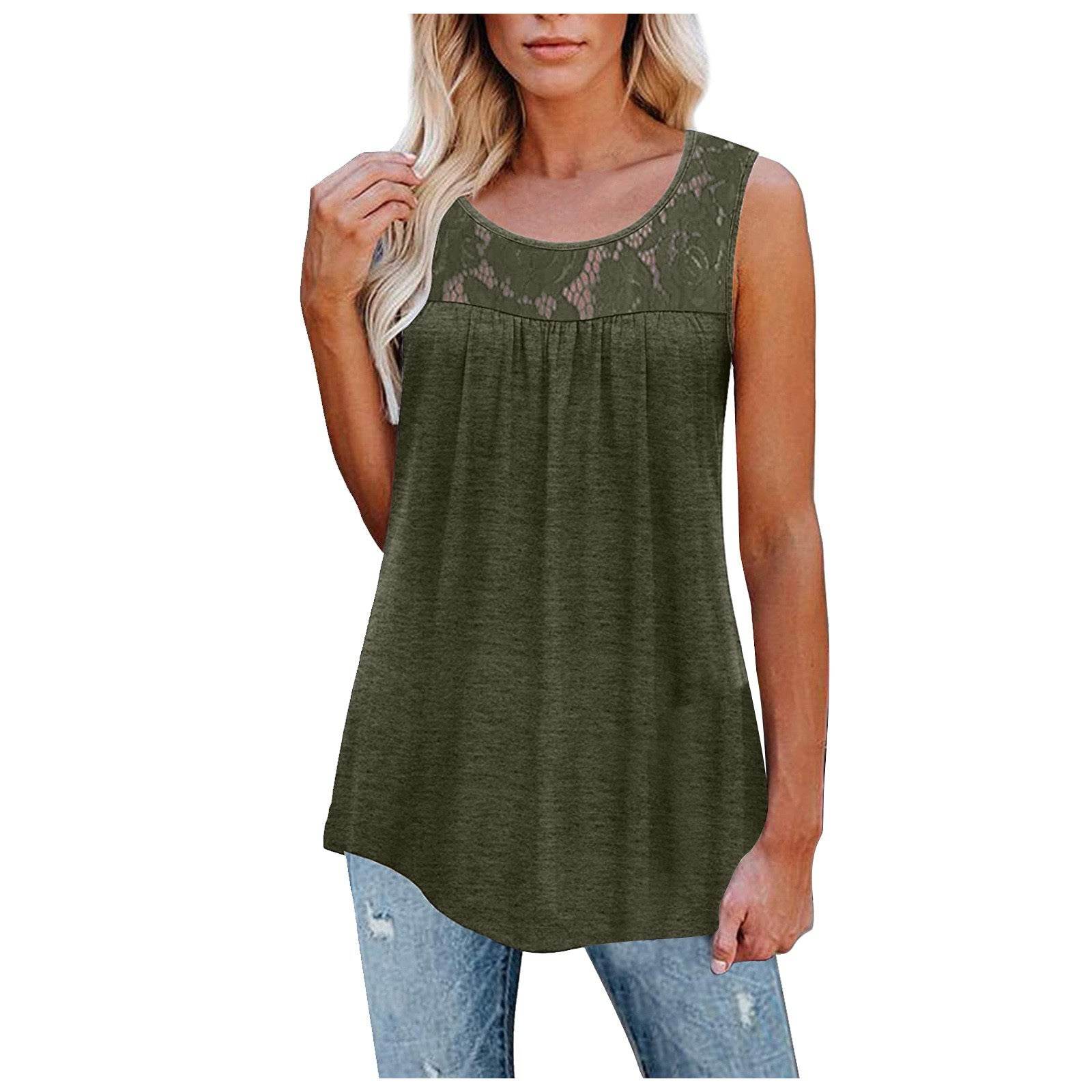 Casual Plus Size 5XL Lace Tops Summer loose  top