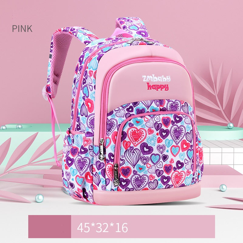 Sesame Baby Kids Korean School Backpack – Polyester Nylon, Multiple Colours, S & L